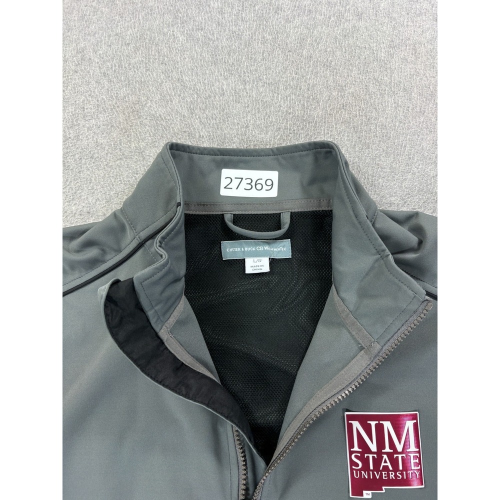New Mexico State Aggies Stitched Logo Campus Jacket (Men's Large) Gray - Picture 4 of 12